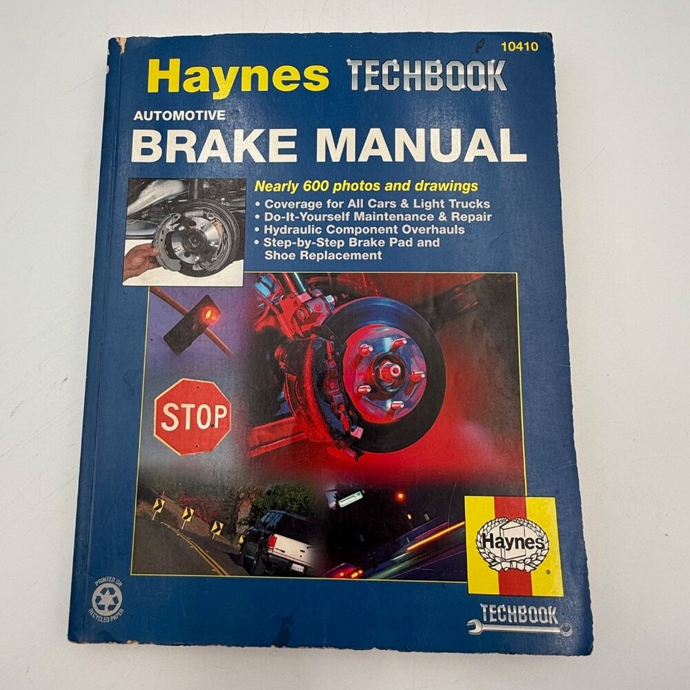 Haynes Techbook Automotive Brake Manual 10410 All Cars & Light Trucks Book